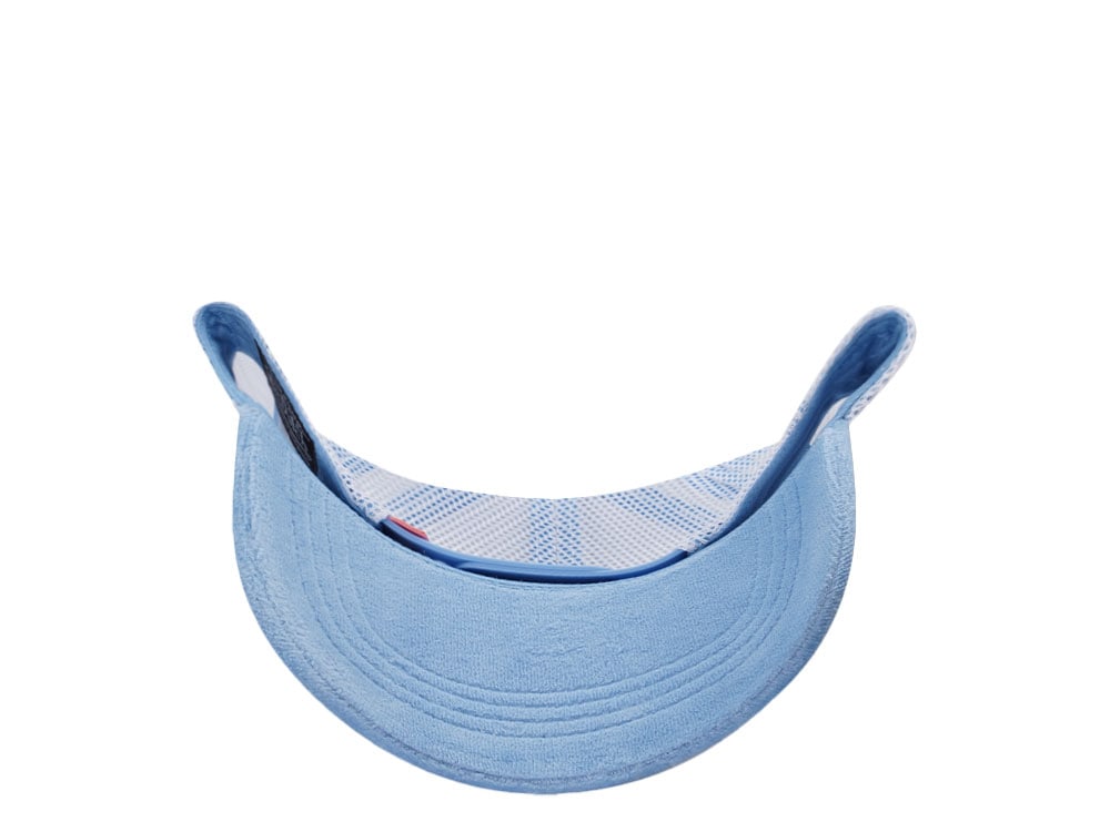 Von Dutch Oval Patch Light Blue Velour Edition Trucker Snapback Hat