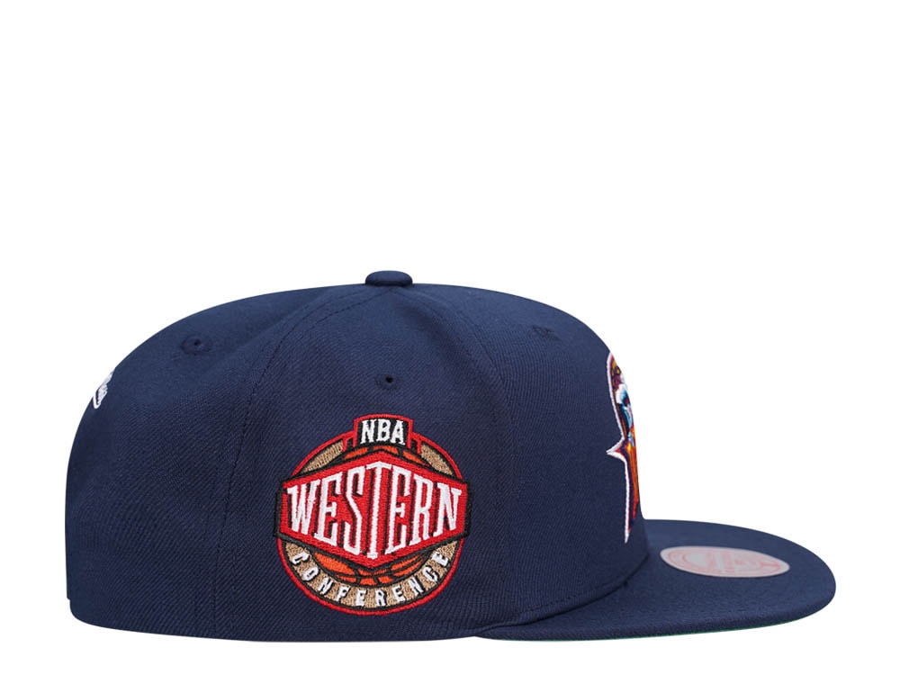 Mitchell & Ness Golden State Warriors Conference Patch Navy Snapback Hat
