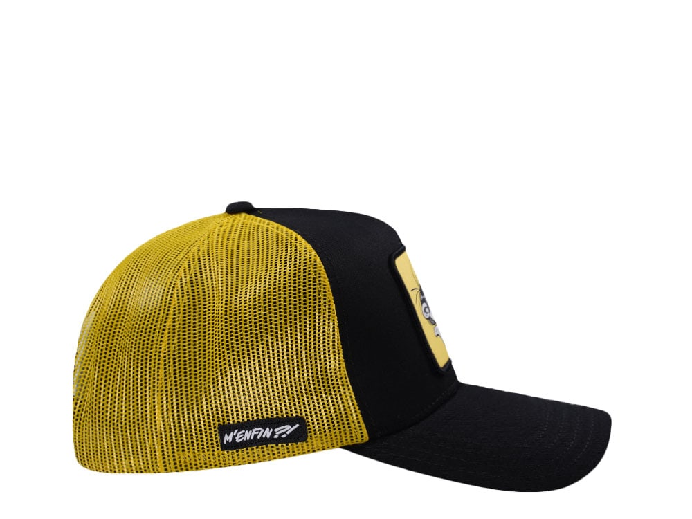 Capslab Gaston Black Yellow Trucker Snapback Hat