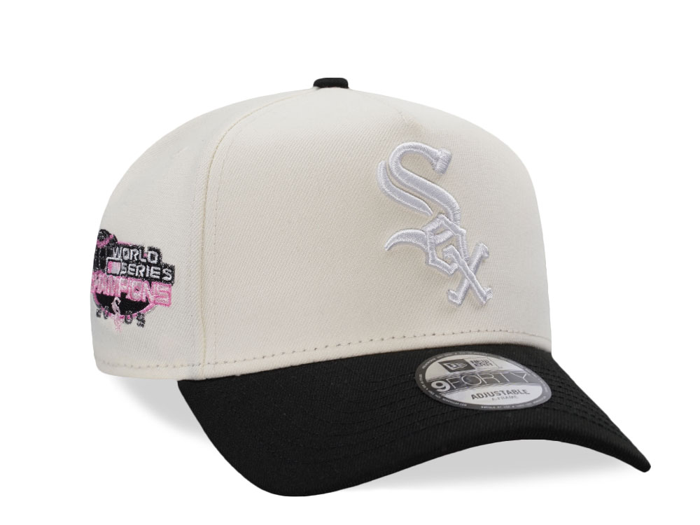 New Era Chicago White Sox World Series Champions 2005 Chrome Two Tone Edition 9Forty A Frame Snapback Hat