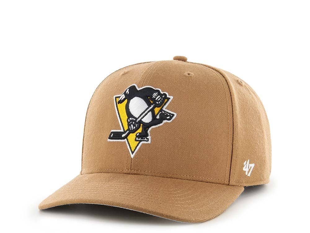 47Brand Pittsburgh Penguins Classic DP Camel Snapback Hat