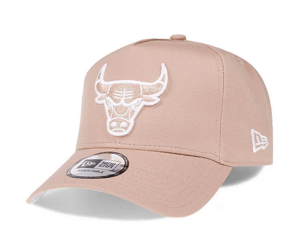 New Era Chicago Bulls Sand Prime Edition 9Forty A Frame Snapback Hat