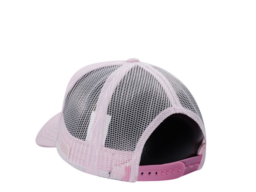 Von Dutch Baseball Junior Pink White Kids Trucker Snapback Hat