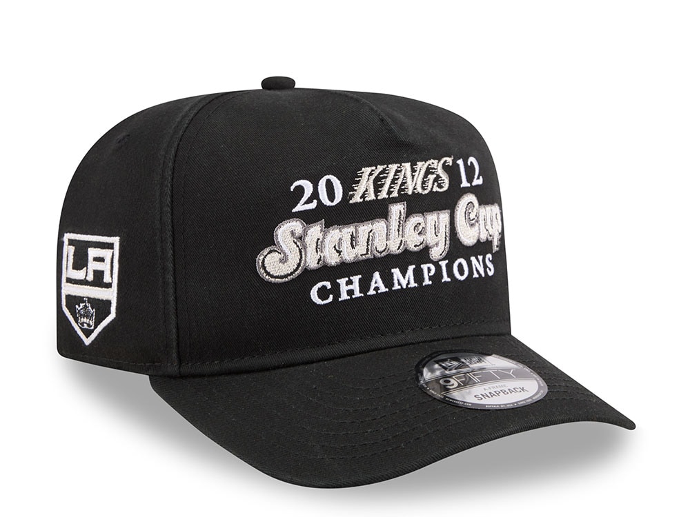 New Era Los Angeles Kings Stanley Cup Champions 2012 Historic Black Edition 9Fifty A Frame Snapback Hat