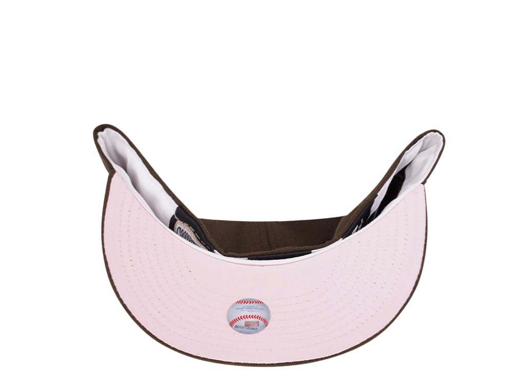 New Era Miami Marlins World Series 2003 Champions Coffee Pink Edition 59Fifty Fitted Hat