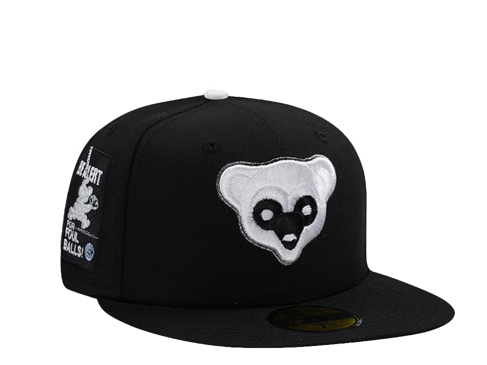 New Era Chicago Cubs Be Alert Black Prime Edition 59Fifty Fitted Hat