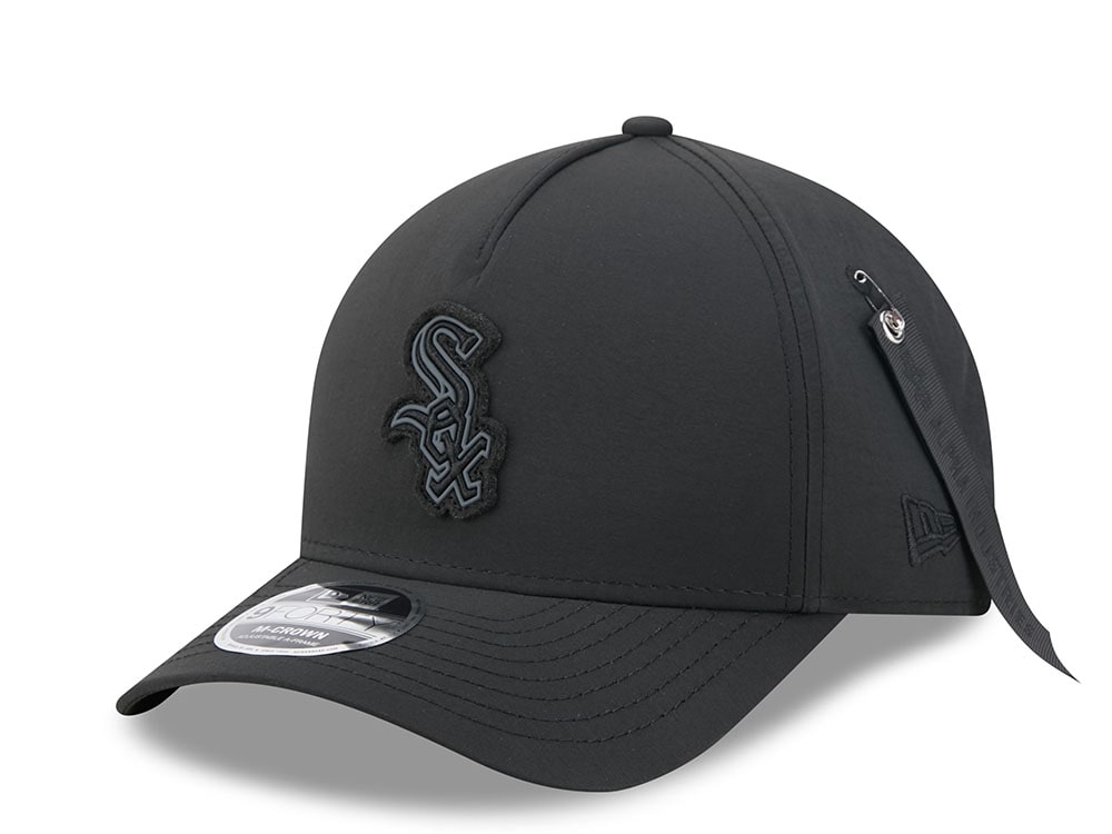 New Era Alpha Industries Chicago White Sox Black Prime Edition 9Forty M Crown A Frame Snapback Hat