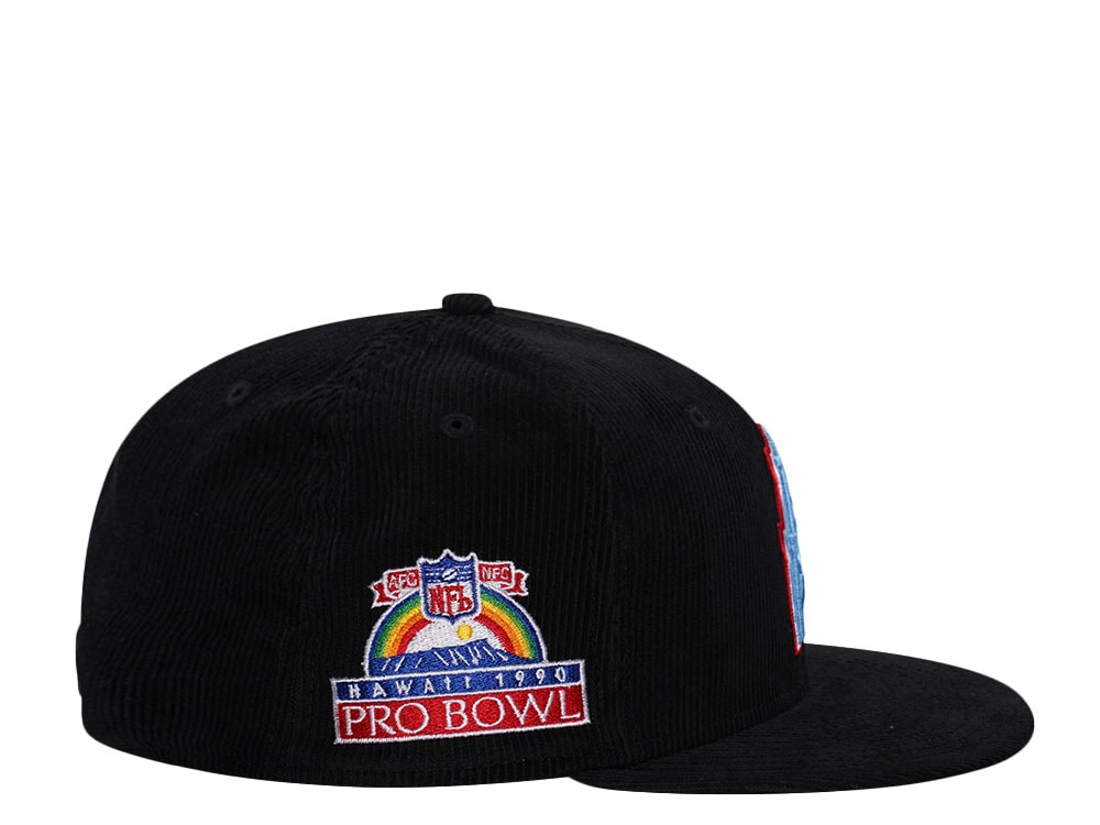 New Era Houston Oilers Pro Bowl 1990 Black Corduroy Edition 59Fifty Fitted Hat