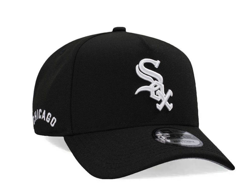 New Era Chicago White Sox Black Classic Edition 9Forty A Frame Snapback Hat