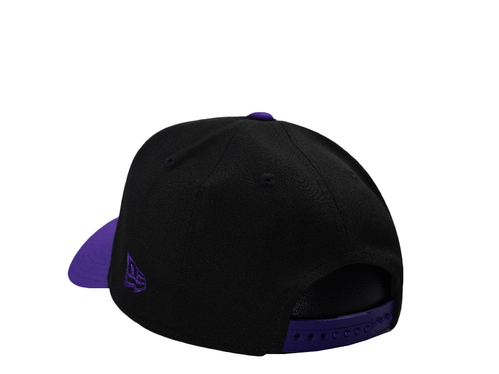 New Era Los Angeles Lakers NBA Finals 2000 Black Two Tone Edition 9Forty A Frame Snapback Hat