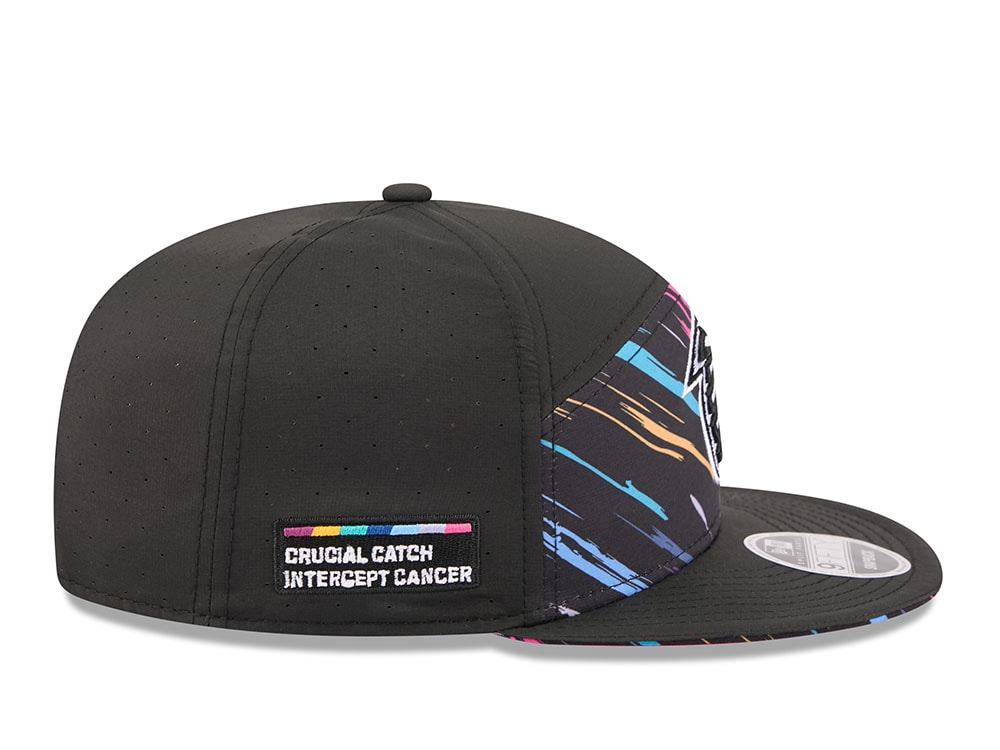 New Era Atlanta Falcons Crucial Catch 2026 Black Edition 9Fifty Split Panel Snapback Hat
