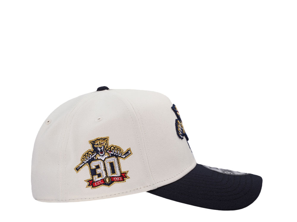 New Era Florida Panthers 30th Anniversary Chrome Two Tone Edition 9Forty A Frame Snapback Hat