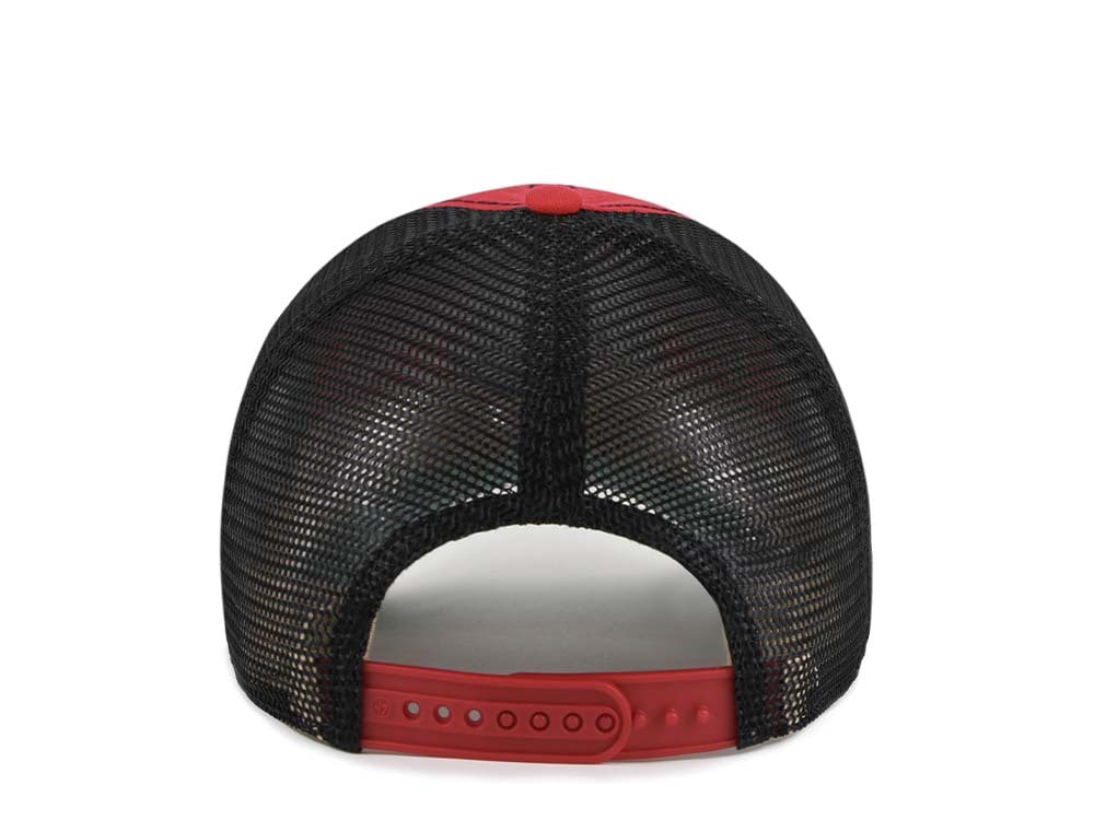 47Brand Georgia Bulldogs Vintage Red Trucker Clean Up Snapback Hat