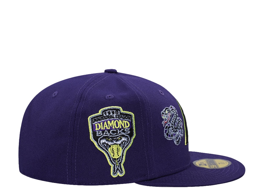 New Era Arizona Diamondbacks Inaugural Season 1998 Snake Purple Prime Edition 59Fifty Fitted Hat