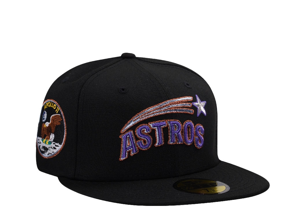 New Era Houston Astros Apollo Black Prime Edition 59Fifty Fitted Hat