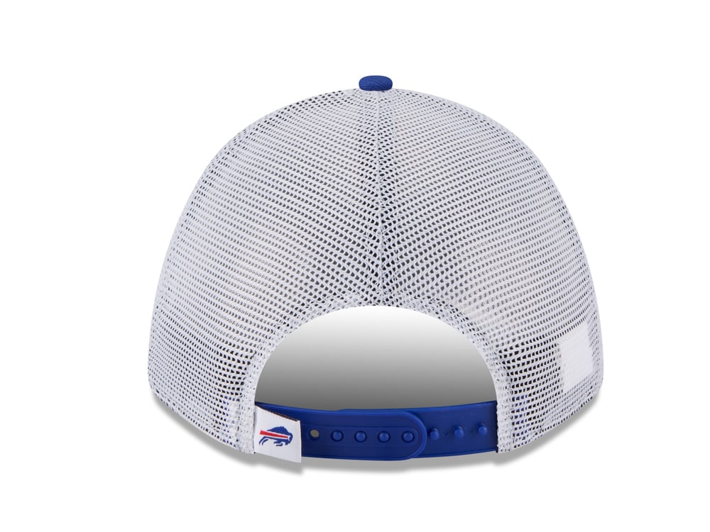 New Era Buffalo Bills Official Team Color Edition 9Forty M Crown A Frame Trucker Snapback Hat