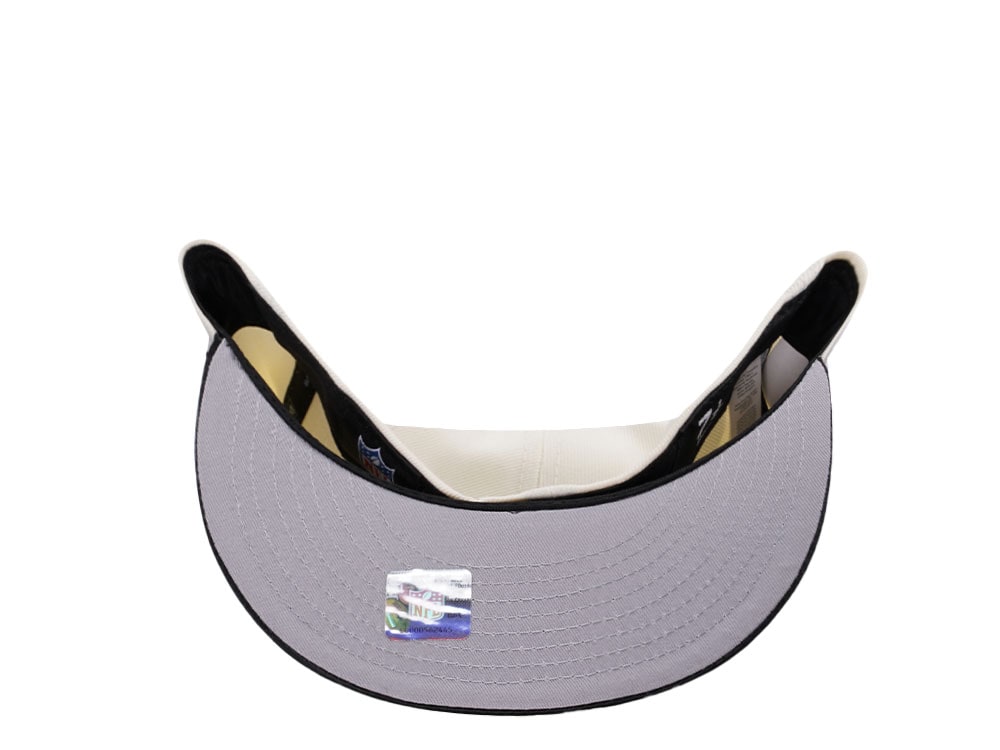 New Era Atlanta Falcons 50 Seasons Chrome Satin Brim Two Tone Edition 59Fifty Fitted Hat