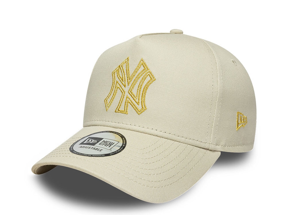 New Era New York Yankees Metallic Outline Stone Prime Edition 9Forty A Frame Snapback Hat