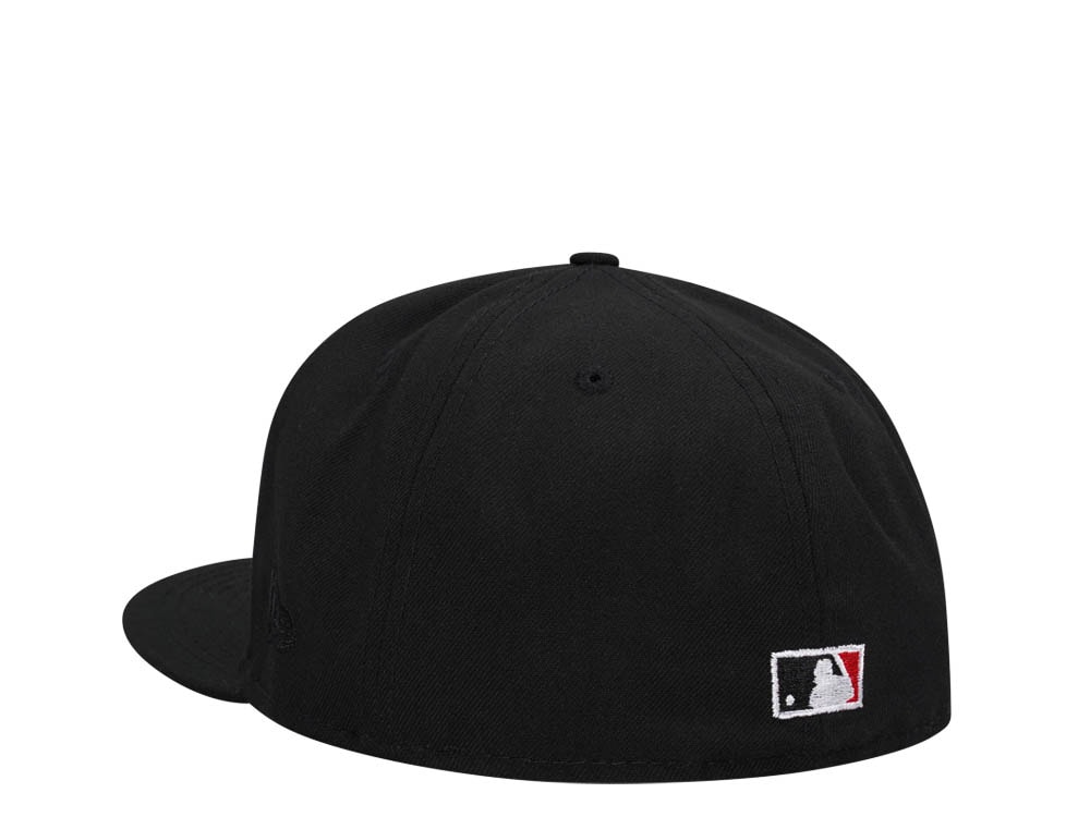 New Era Cincinnati Reds Inaugural Season 2003 Black Dome Throwback Edition 59Fifty Fitted Hat