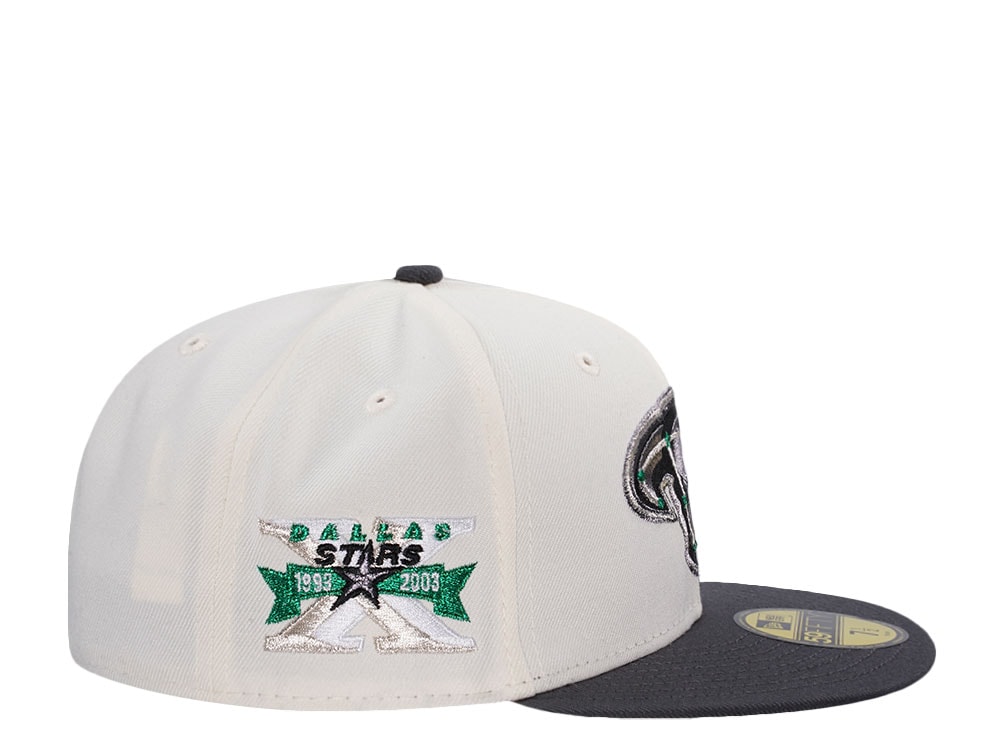 New Era Dallas Stars 10th Anniversary Chrome Two Tone Edition 59Fifty Fitted Hat