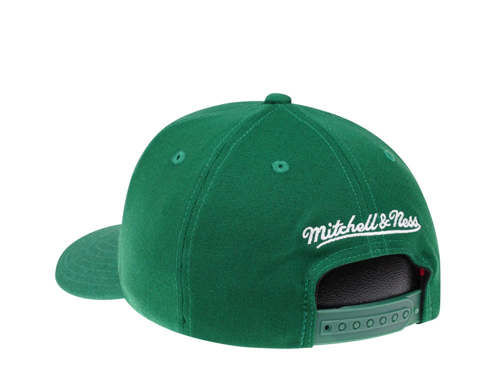 Mitchell & Ness Brooklyn Nets Green Red Line Flex Snapback Hat