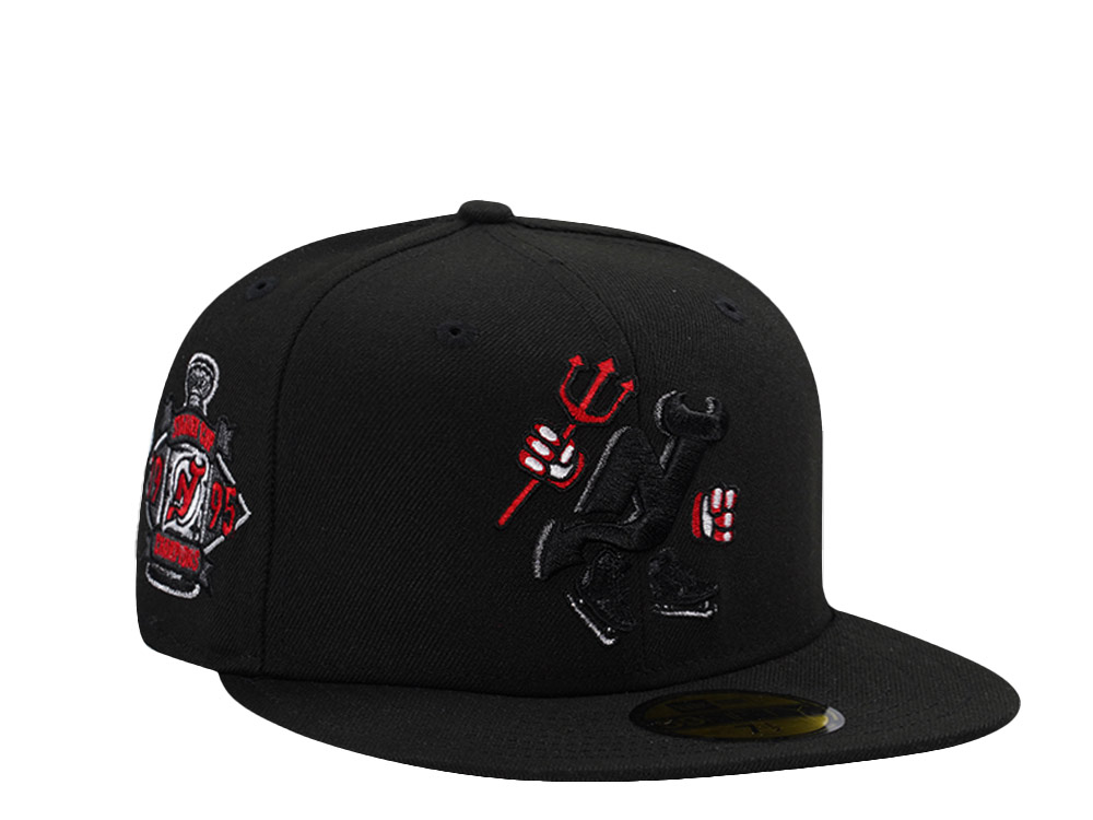 New Era New Jersey Devils Stanley Cup 1995 Black Prime Edition 59Fifty Fitted Hat