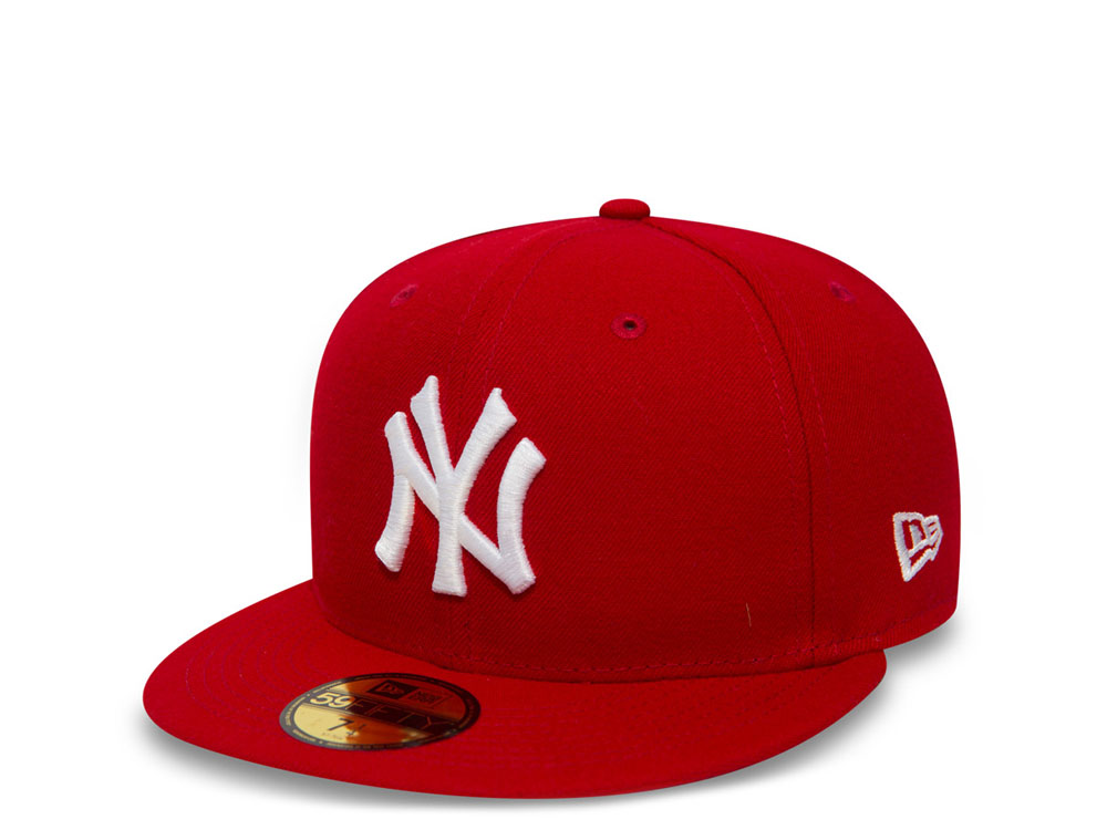 New Era New York Yankees Plain Red Prime Edition 59Fifty Fitted Hat