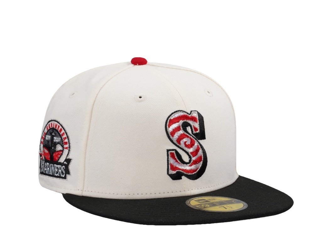 New Era Seattle Mariners 30th Anniversary Spiral Chrome Two Tone Horror Edition 59Fifty Fitted Hat