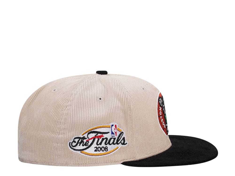 Mitchell & Ness Boston Celtics Finals 2008 Two Tone Hardwood Classic Cord Edition Dynasty Fitted Hat