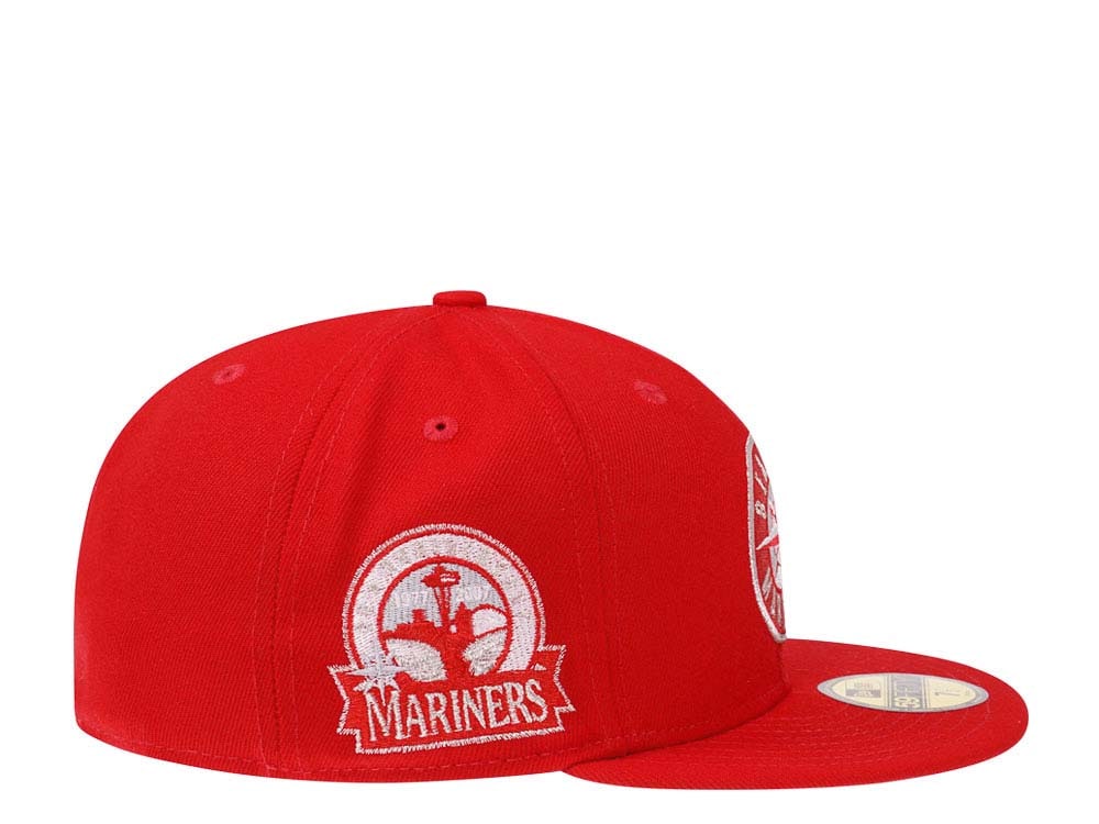 New Era Seattle Mariners 30th Anniversary Red Throwback Edition 59Fifty Fitted Hat