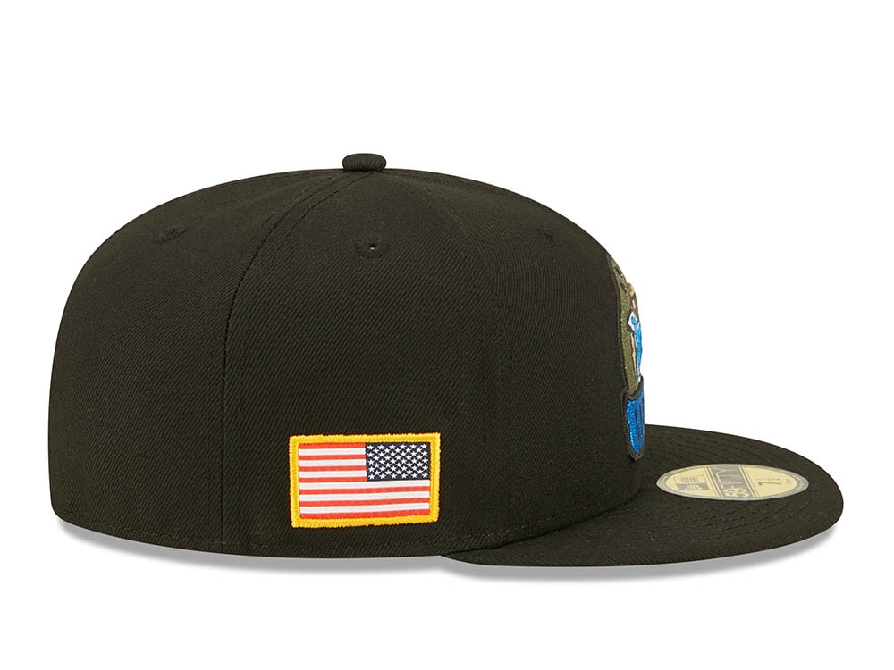 New Era Detroit Lions Salute to Service 2022 Fitted 59Fifty Hat