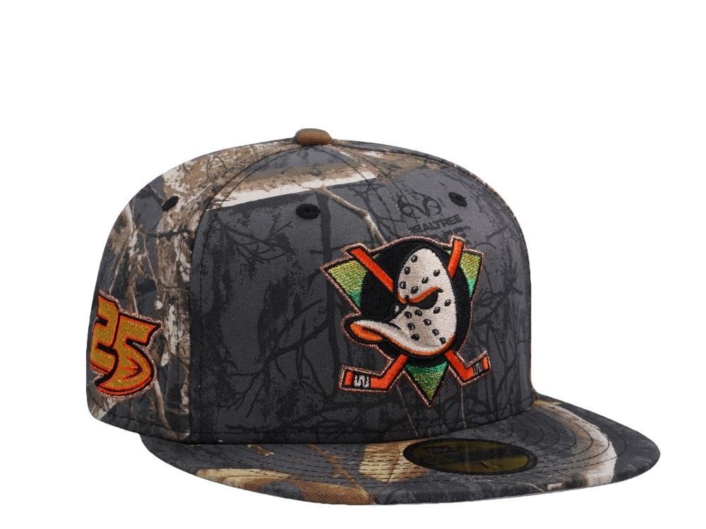 New Era Anaheim Ducks 25th Anniversary Realtree Prime Edition 59Fifty Fitted Hat