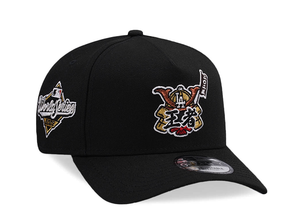 New Era Los Angeles Dodgers World Series 2025 Black Prime Edition 9Forty A Frame Snapback Hat