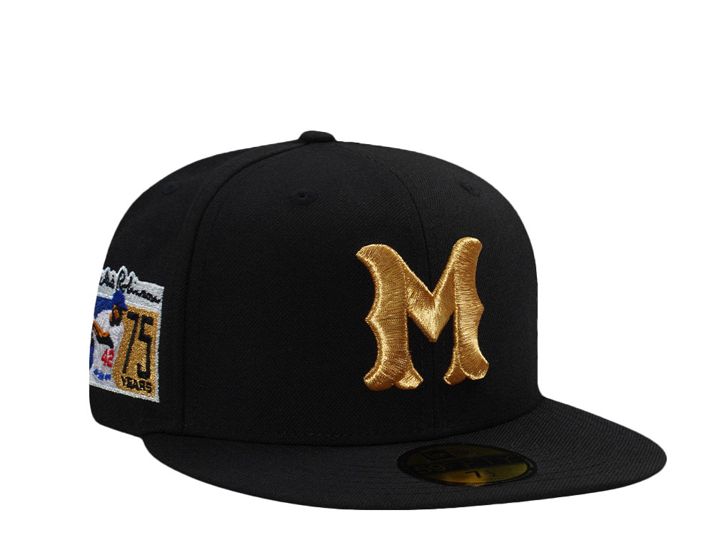 New Era Montreal Royals Jackie Robinson 75 Years Black Wool Edition 59Fifty Fitted Hat