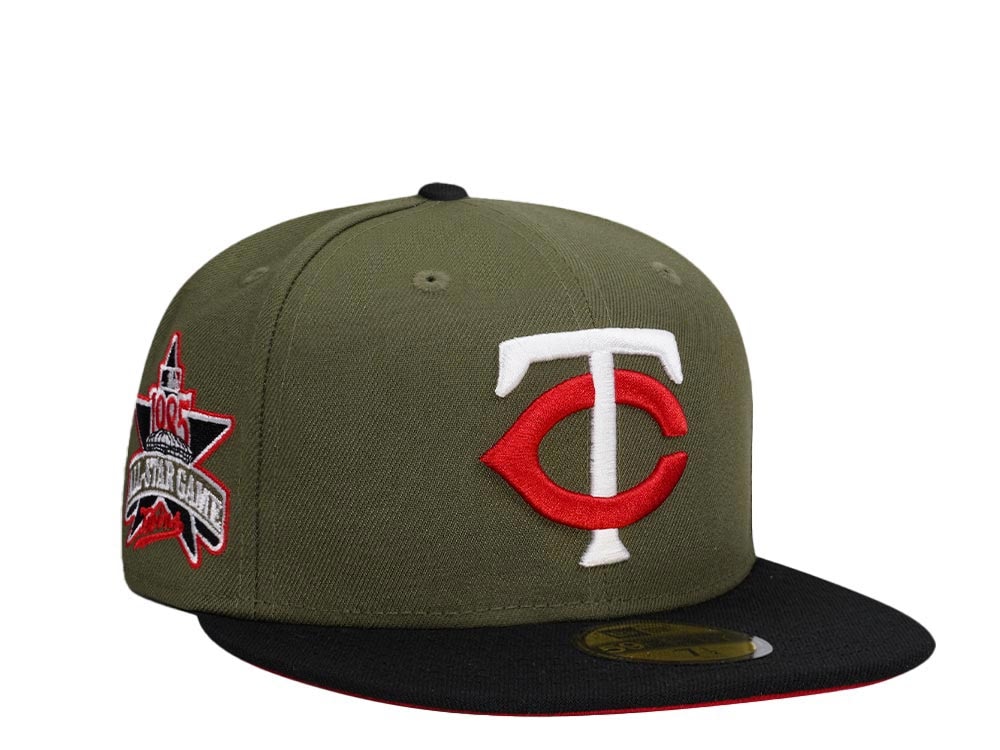 New Era Minnesota Twins All Star Game 1985 Olive Black Two Tone Prime Edition 59Fifty Fitted Hat