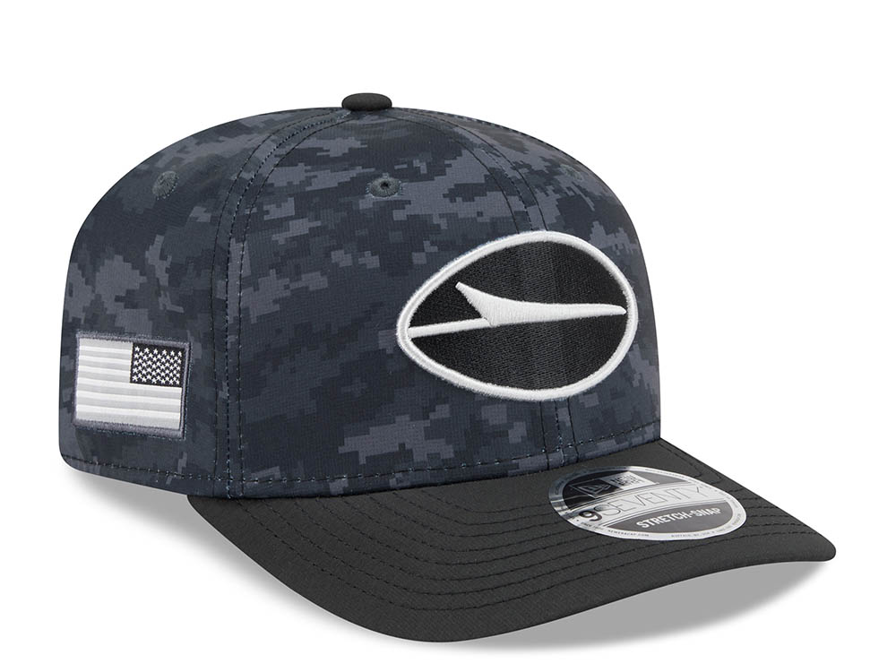 New Era New York Jets NFL Salute to Service 2026 Digi Camo Black 9Seventy Stretch Snapback Hat