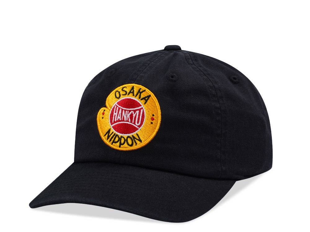 American Needle Hankyu Braves Black Ballpark Strapback Hat