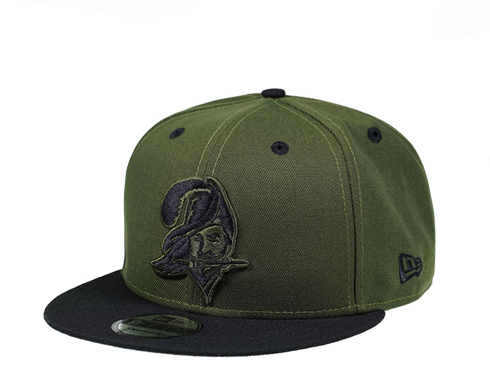 New Era Tampa Bay Buccaneers Olive Black Edition 9Fifty Snapback Hat