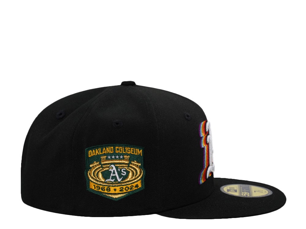 New Era Oakland Athletics Oakland Coliseum Black Prime Edition 59Fifty Fitted Hat