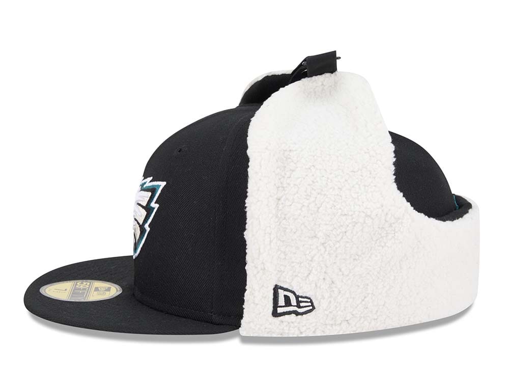New Era Philadelphia Eagles Classic Black 59Fifty Dogear Fitted Hat