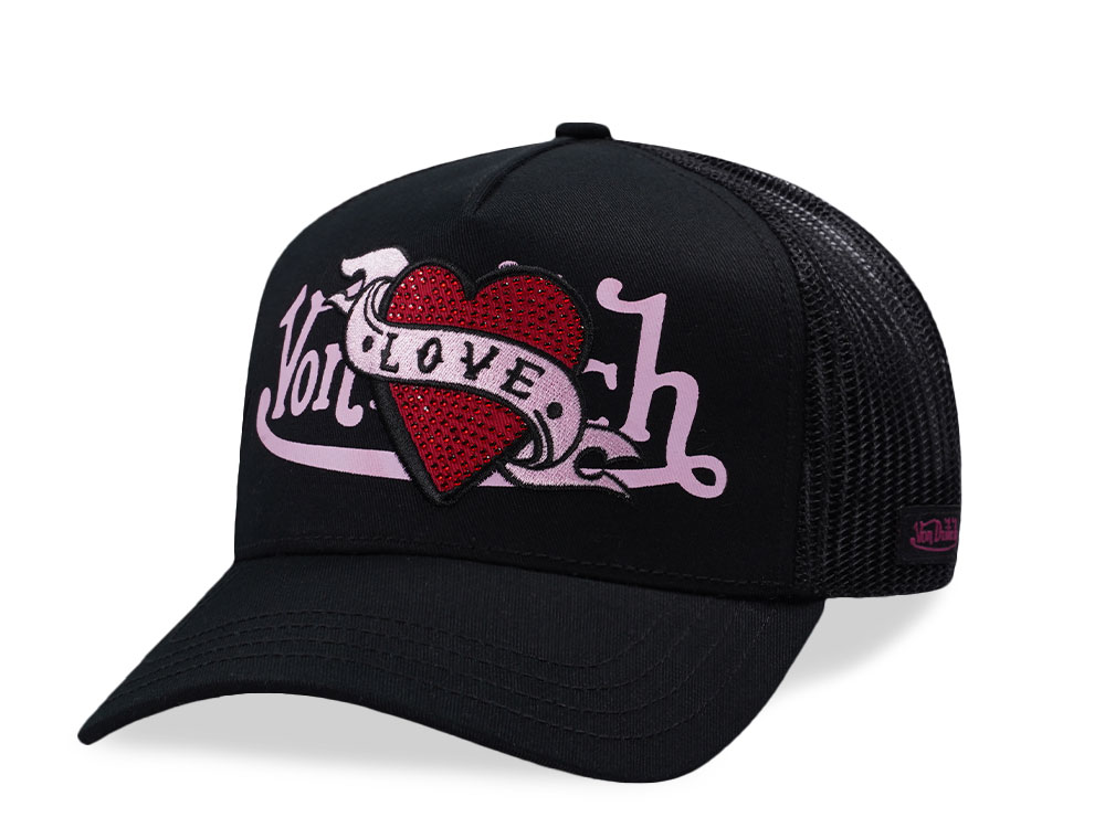 Von Dutch★Love Trucker Cap ブラック 未使用新品 Von Dutch Love Black Trucker Snapback Cap | TOPPERZSTORE.COM