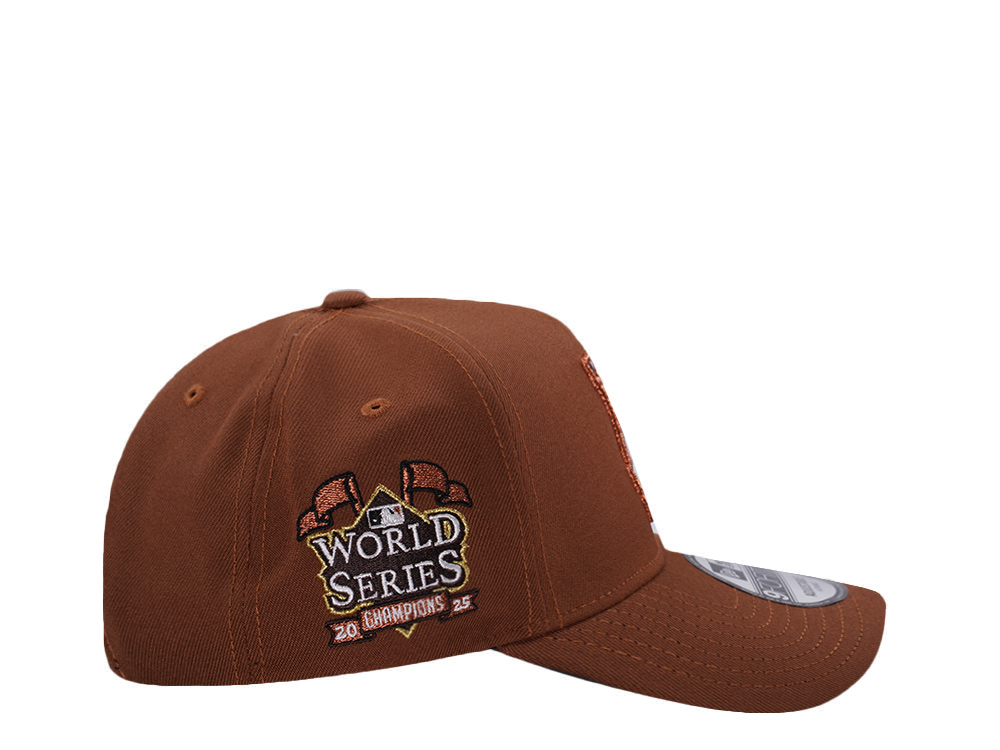 New Era Los Angeles Dodgers World Series Champions 2025 Tiramisu Prime Edition 9Forty A Frame Snapback Hat