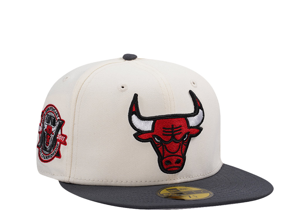New Era Chicago Bulls 20th Anniversary Chrome Two Tone Edition 59Fifty Fitted Hat