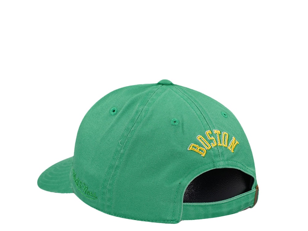 Mitchell & Ness Boston Celtics Golden Hour Glaze Green Dadhat Strapback Hat
