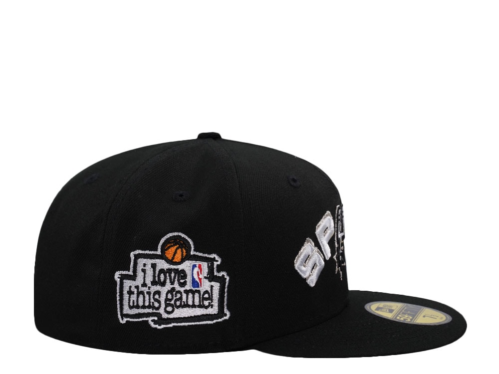 New Era San Antonio Spurs Love Rush Black Prime Edition 59Fifty Fitted Hat