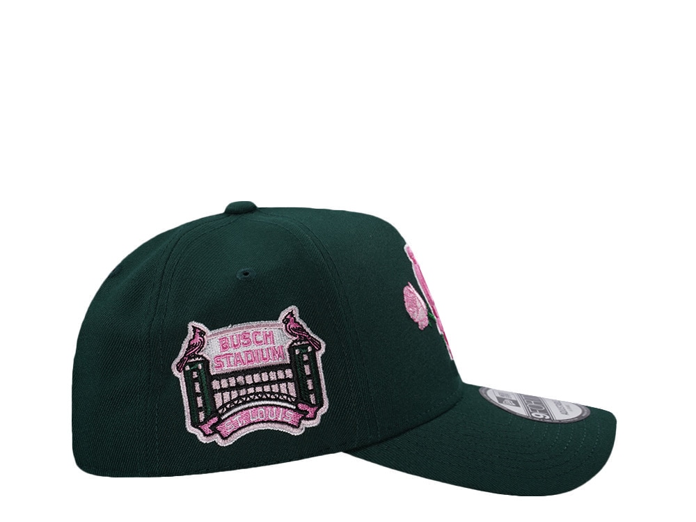 New Era St. Louis Cardinals Bush Stadium Dark Green Prime Edition 9Forty A Frame Snapback Hat