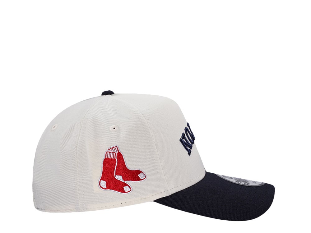 New Era Boston Red Sox Script Chrome Two Tone Edition 9Forty A Frame Snapback Hat