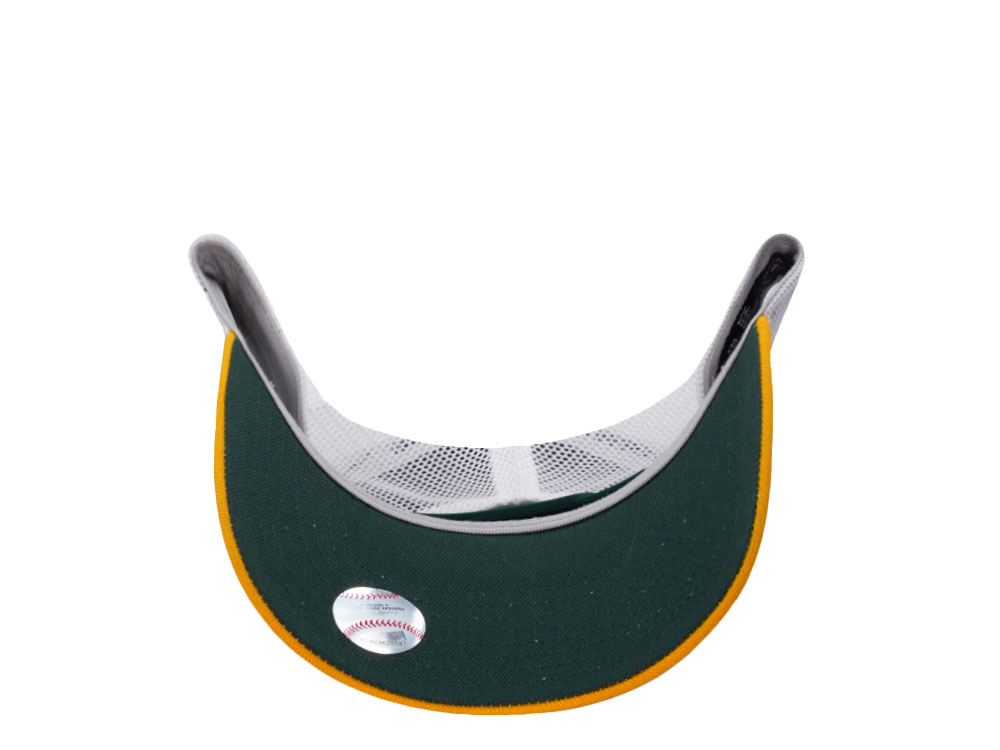 Nike Oakland Athletics Primetime Dri-Fit Rise Yellow Edition Trucker Snapback Hat