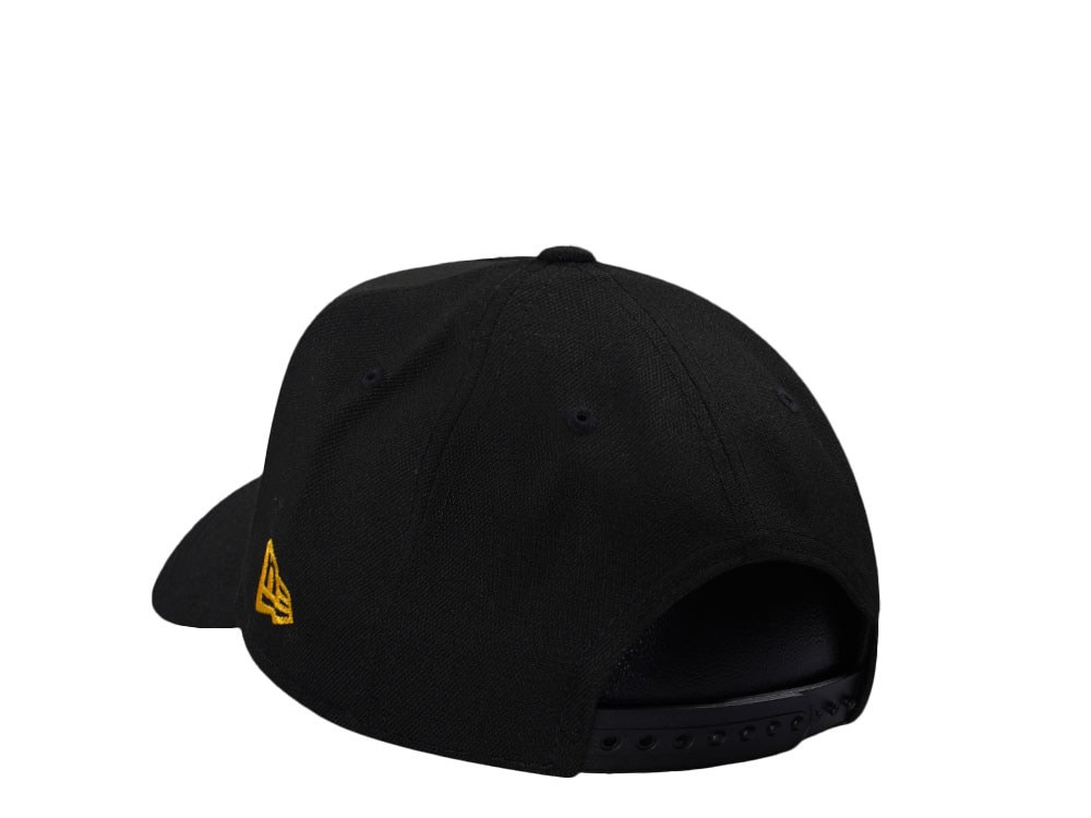 New Era Los Angeles Lakers Goat Flag Black Edition 9Forty A Frame Snapback Hat