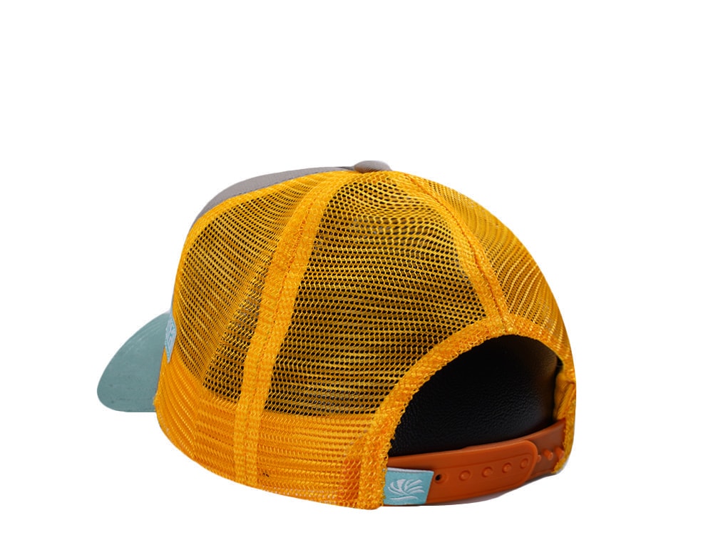 Djinns HFT Surfing Is Dead Grey Coastal Edition Trucker Snapback Hat